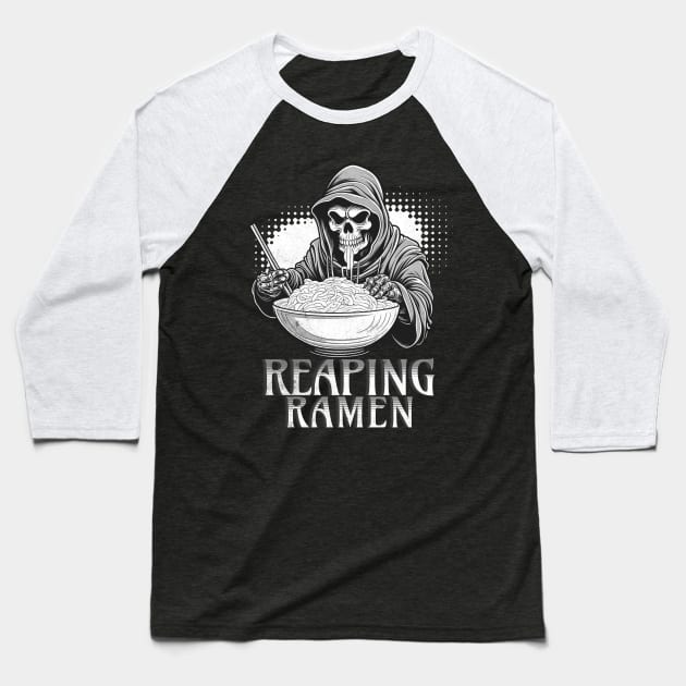 Reaping Ramen Baseball T-Shirt by alcoshirts